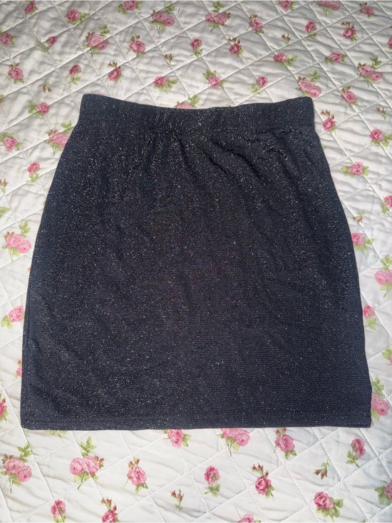 SHEIN Dresses & Skirts - SHEIN Black Sparkle Stretch Mini Skirt